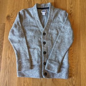 Boys gray cardigan sweater size 8